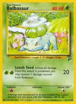 Bulbasaur 67 — Base Set 2