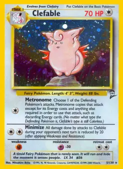 Clefable 5 — Base Set 2