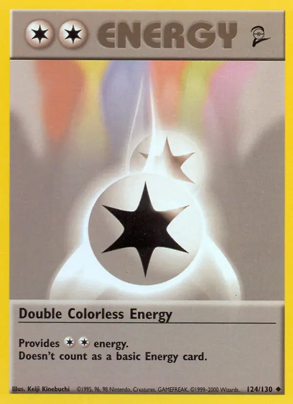 Double Colorless Energy 124 card from Base Set 2