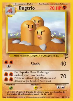 Dugtrio 23 — Base Set 2