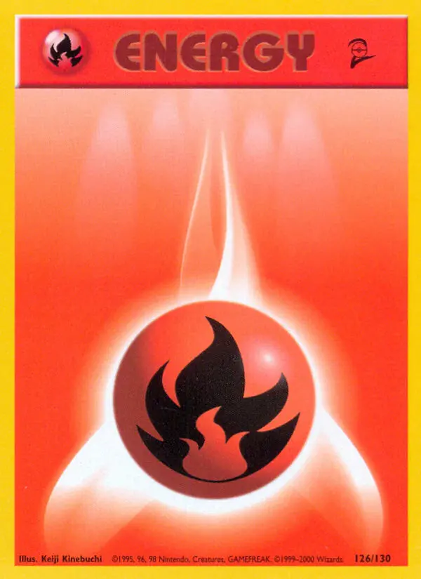 Fire Energy 126 — Base Set 2 126, Normal finish