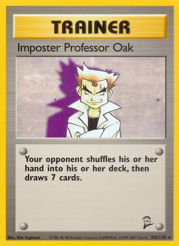 Imposter Professor Oak 102 — Base Set 2 102, Normal finish