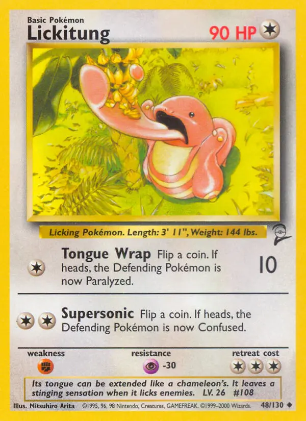 Lickitung 48 — Base Set 2 48, Normal finish