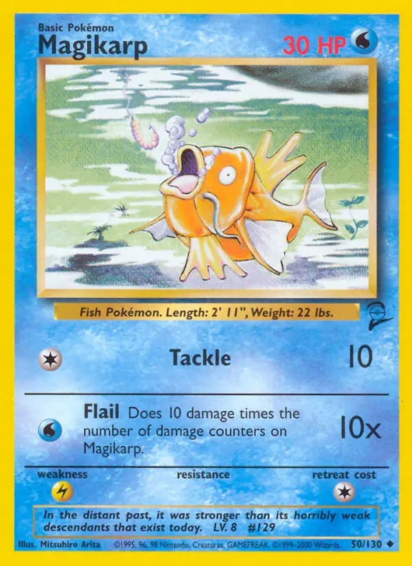 Magikarp 50 card from Base Set 2