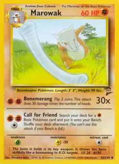 Marowak 52 — Base Set 2