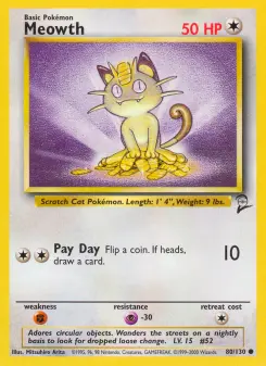Meowth — Base Set 2 #80