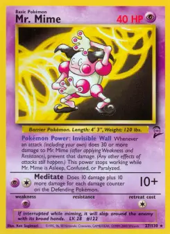 Mr. Mime 27 — Base Set 2