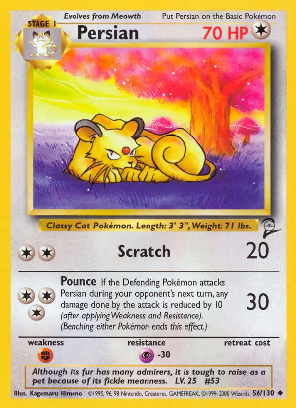 Persian 56 card from Base Set 2