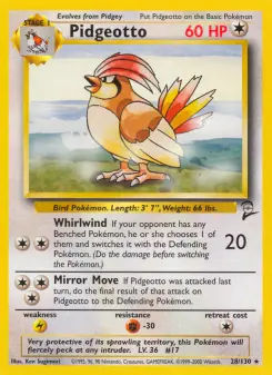 Pidgeotto 28 — Base Set 2