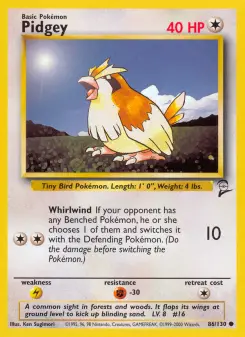 Pidgey 86 — Base Set 2