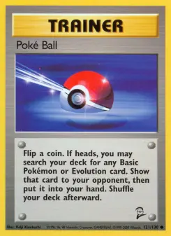Poké Ball 121 — shown as an example of the Reverse Holofoil finish