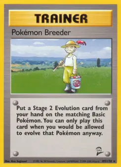 Pokémon Breeder 105 — Base Set 2