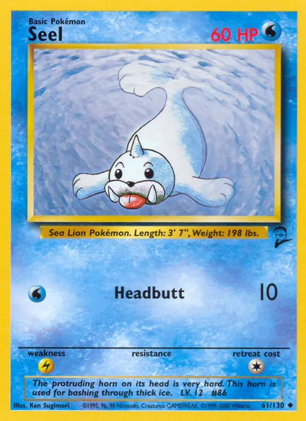 Seel 61 card from Base Set 2