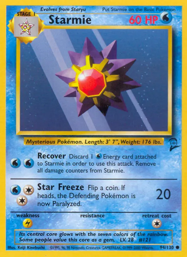 Starmie 94 card from Base Set 2