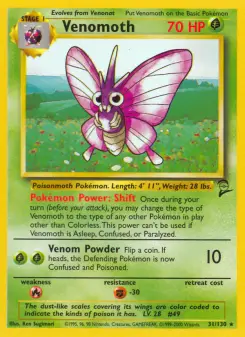 Venomoth 31 — Base Set 2