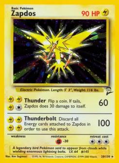 Zapdos 20 — Base Set 2