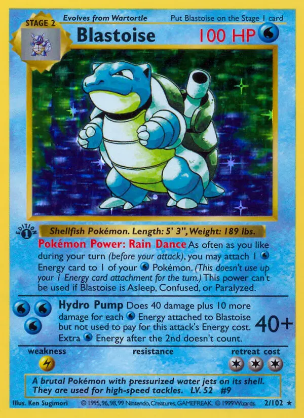 Blastoise 2 — the most expensive Blastoise card