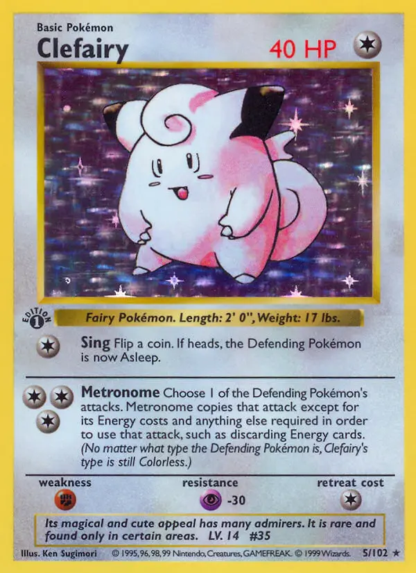 Clefairy 5 — the most expensive Clefairy card