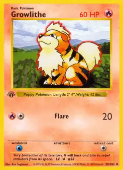 Growlithe 28 — Base