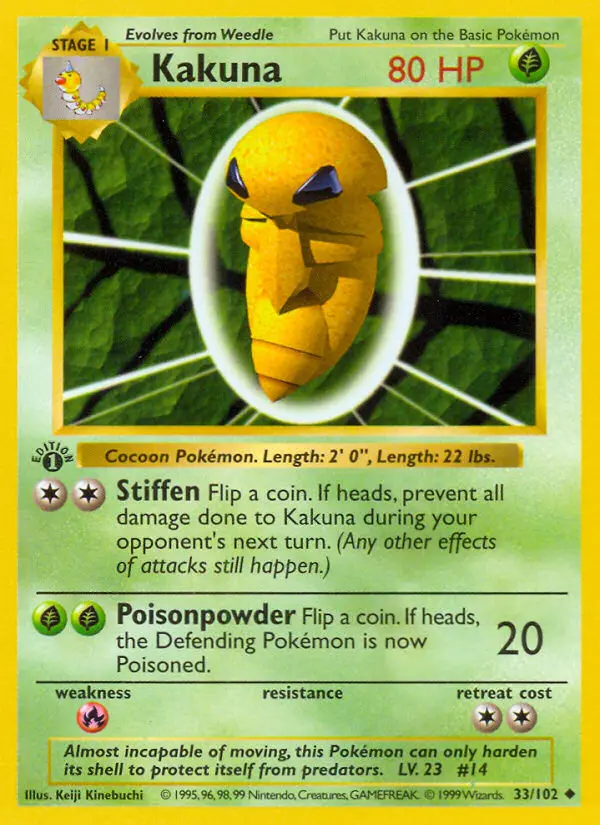Kakuna 33 card from Base