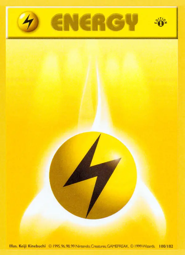 Lightning Energy 100 — Base 100, 1st Edition finish