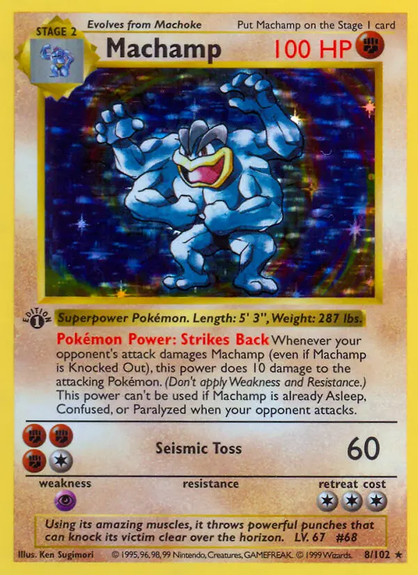 Machamp 8 card from Base