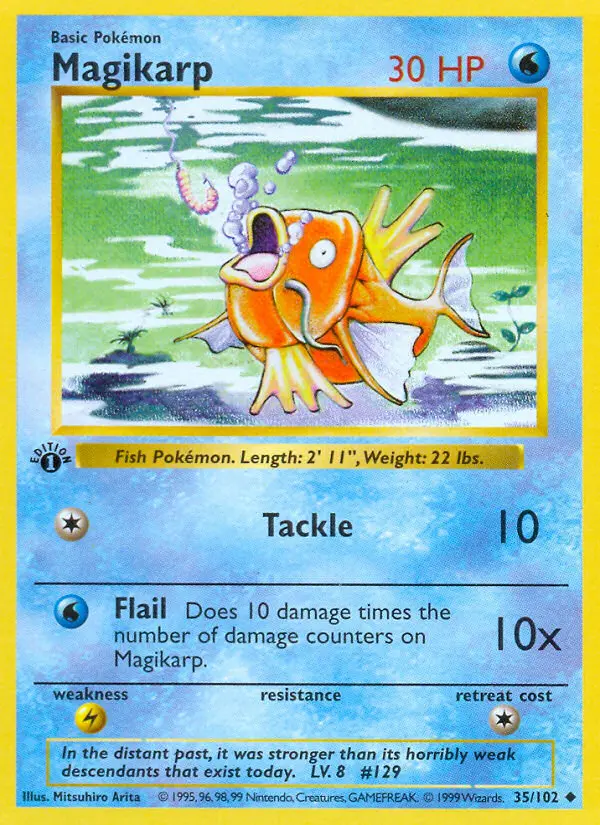 Magikarp 35 — Base 35, 1st Edition finish