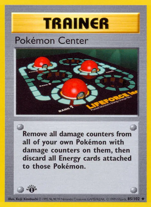 Pokémon Center 85 — Base 85, 1st Edition finish