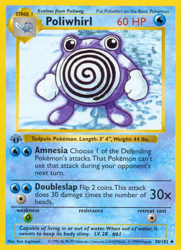 Poliwhirl 38 card from Base