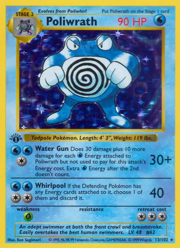 Poliwrath 13 card from Base