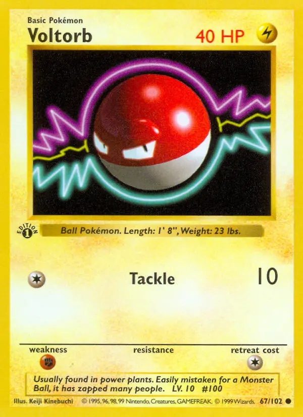 Voltorb 67 — Base 67, 1st Edition finish