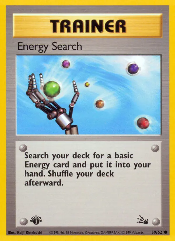 Energy Search 59 card from Fossil