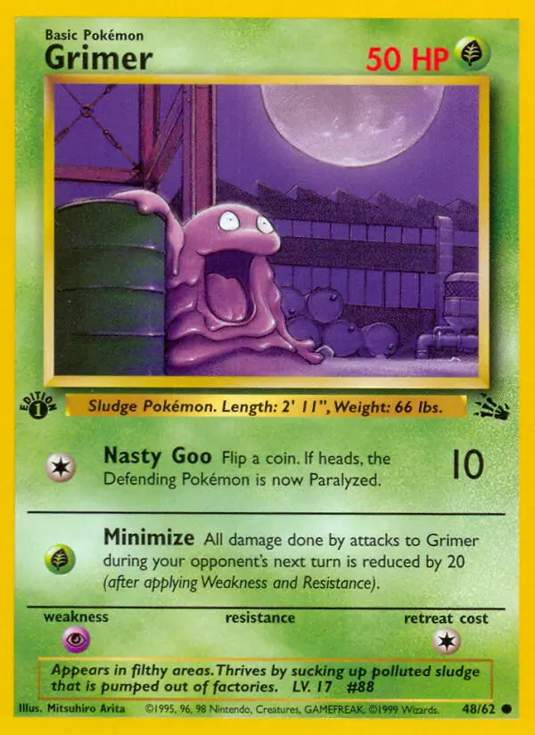 Grimer 48 card from Fossil
