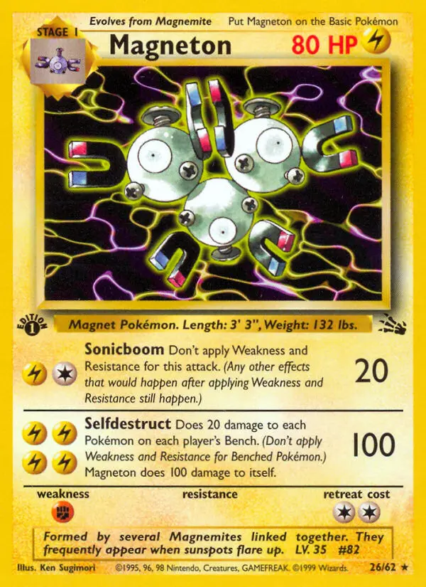 Magneton 26 card from Fossil