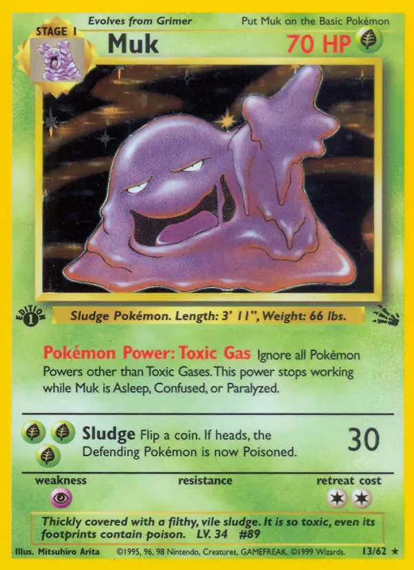 Muk 13 card from Fossil