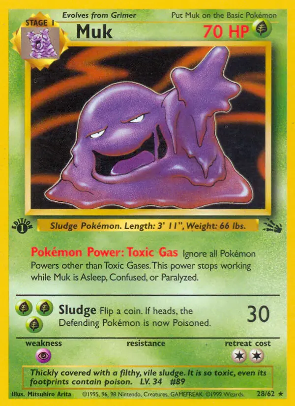 Muk 28 card from Fossil