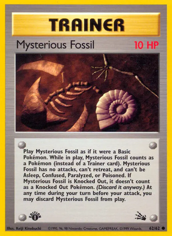 Mysterious Fossil 62 — Fossil 62, 1st Edition finish