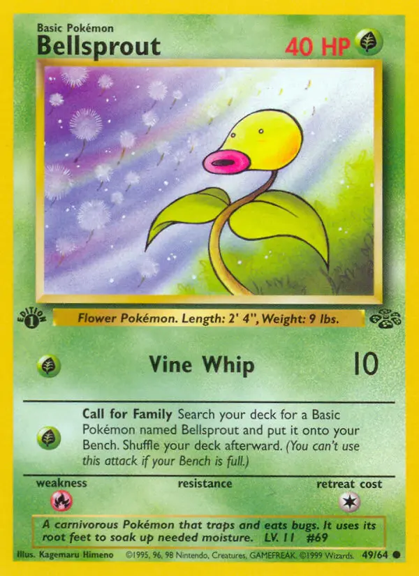 Bellsprout 49 card from Jungle