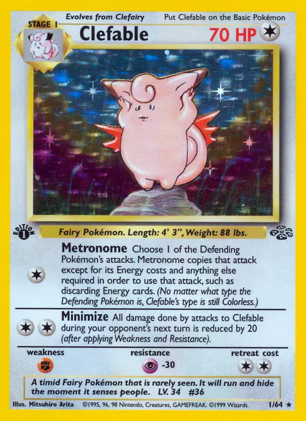 Clefable 1 card from Jungle
