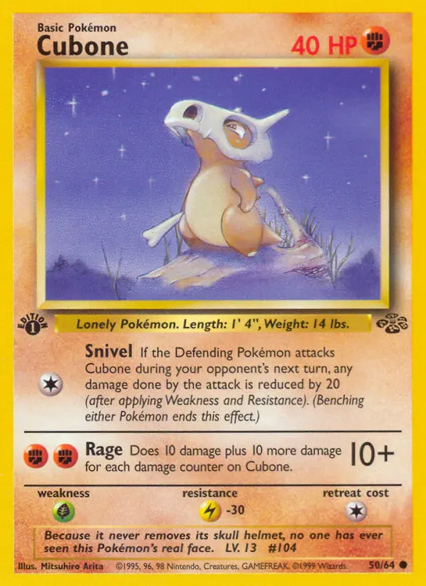 Cubone 50 card from Jungle