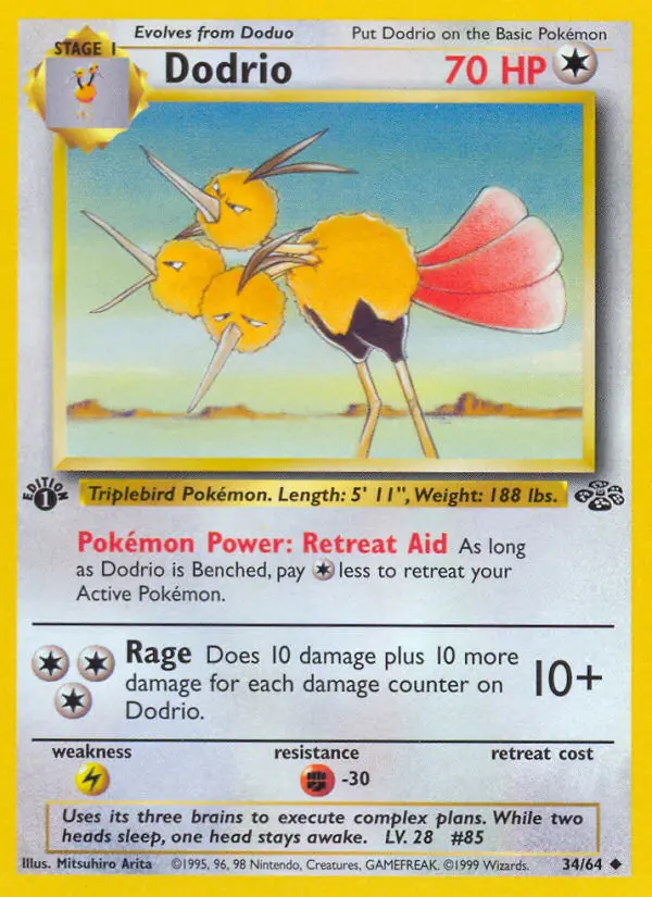 Dodrio 34 card from Jungle