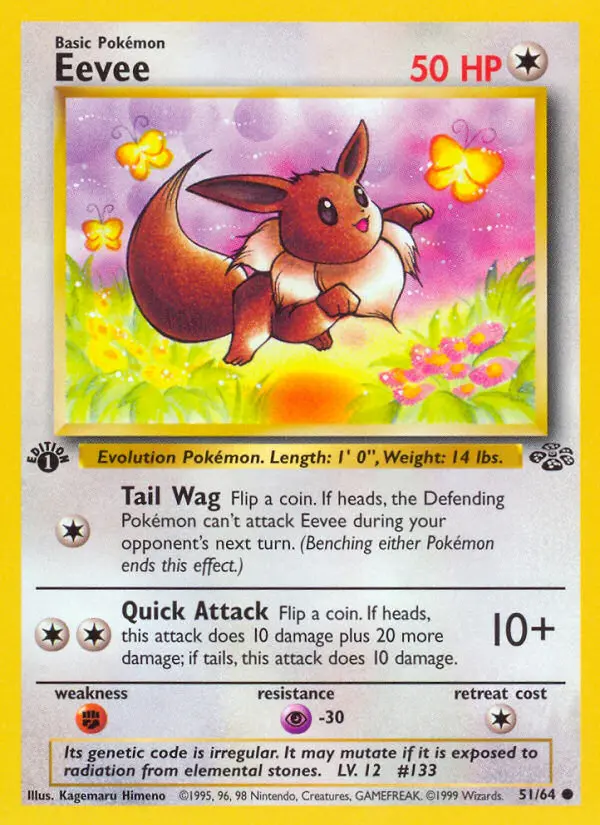 Eevee 51 card from Jungle