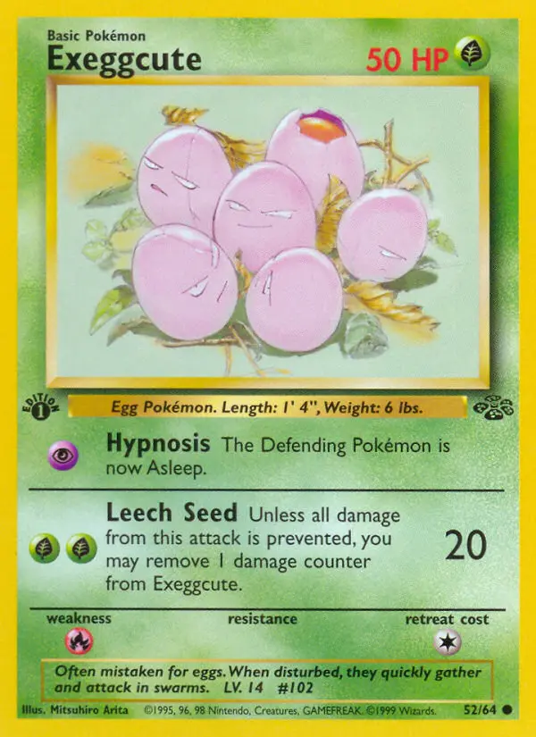 Exeggcute 52 card from Jungle