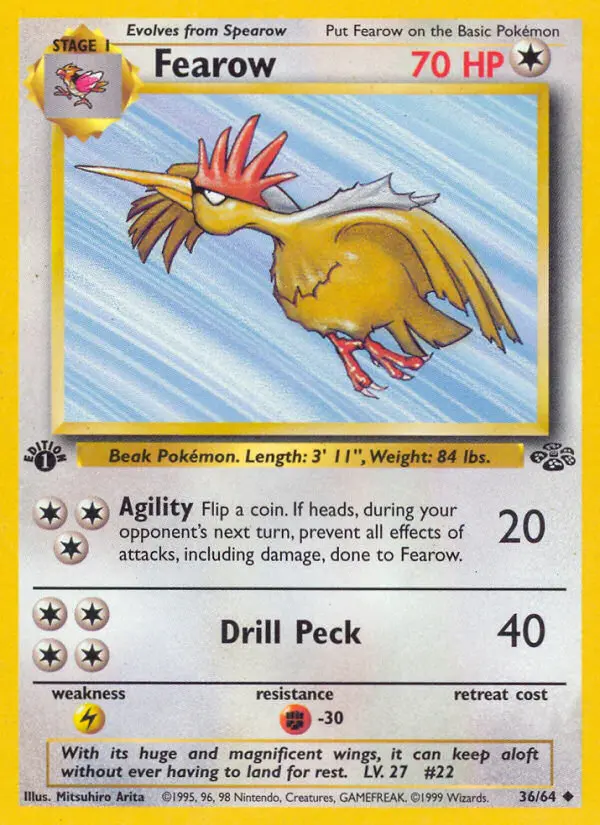 Fearow 36 card from Jungle