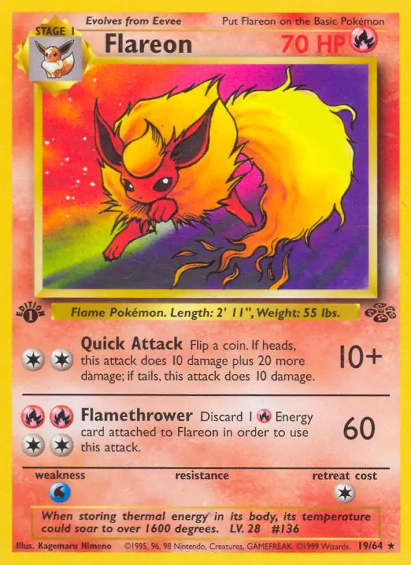 Flareon 19 card from Jungle
