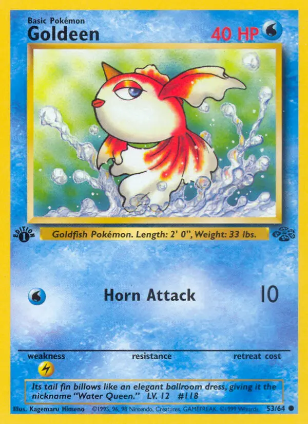Goldeen 53 card from Jungle