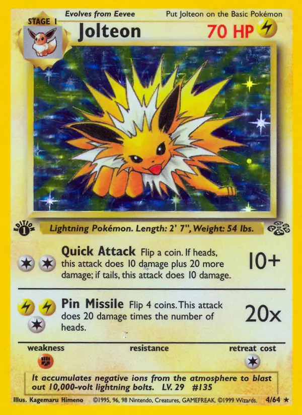 Jolteon 4 — the most expensive Jolteon card