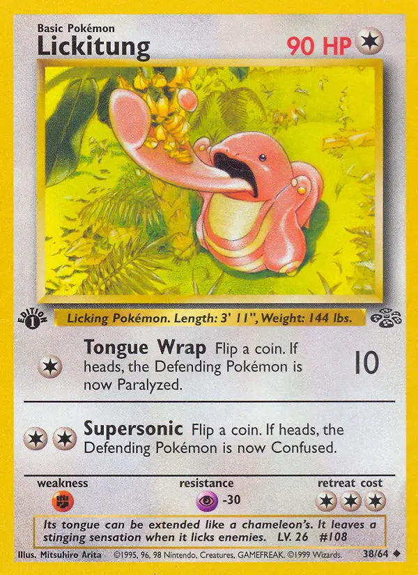 Lickitung 38 card from Jungle