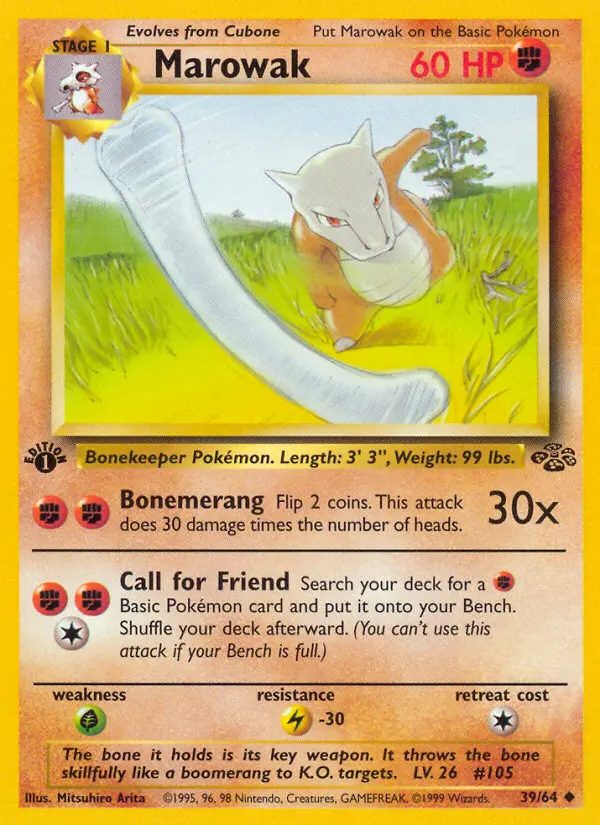 Marowak 39 card from Jungle