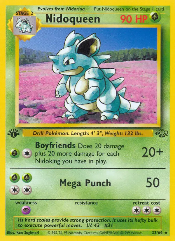 Nidoqueen 23 card from Jungle